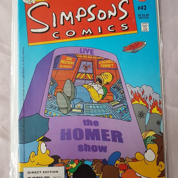 Vintage Simpsons Comic #42 - Picture 1 of 10